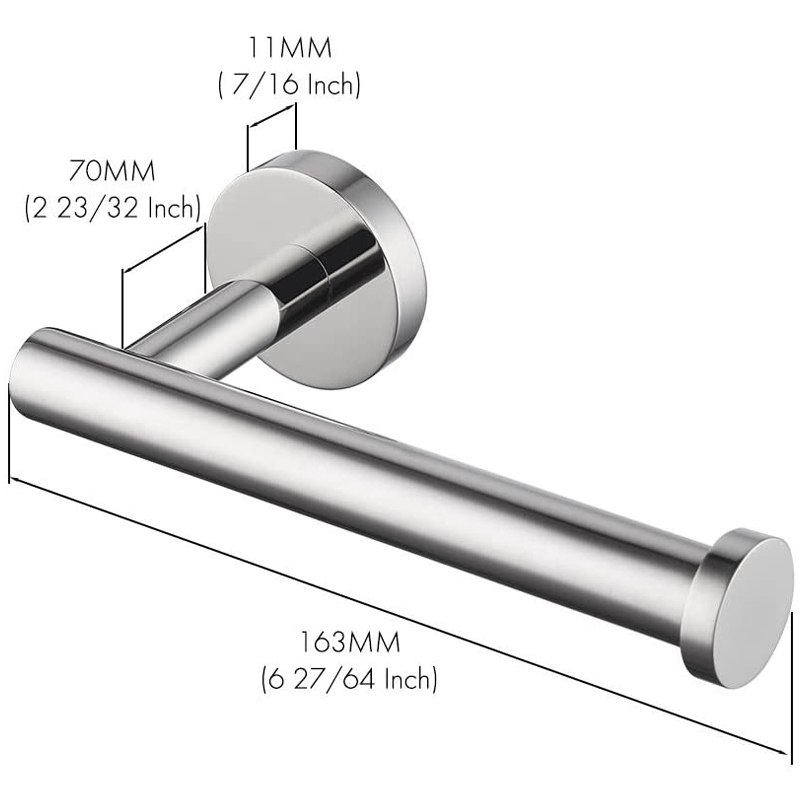 SUS 304 Stainless Steel Toilet Paper Holder,Round Tissue Holder,Paper Roll Dispenser
