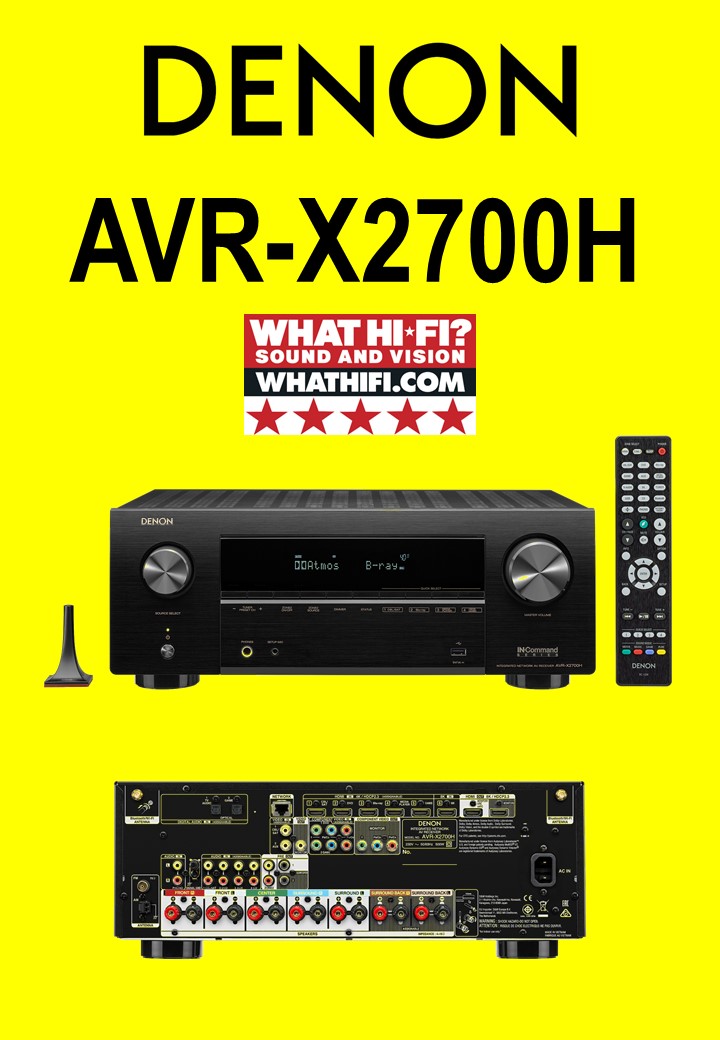 Denon AVR-X2700H 7.2ch 8K AV receiver 95W