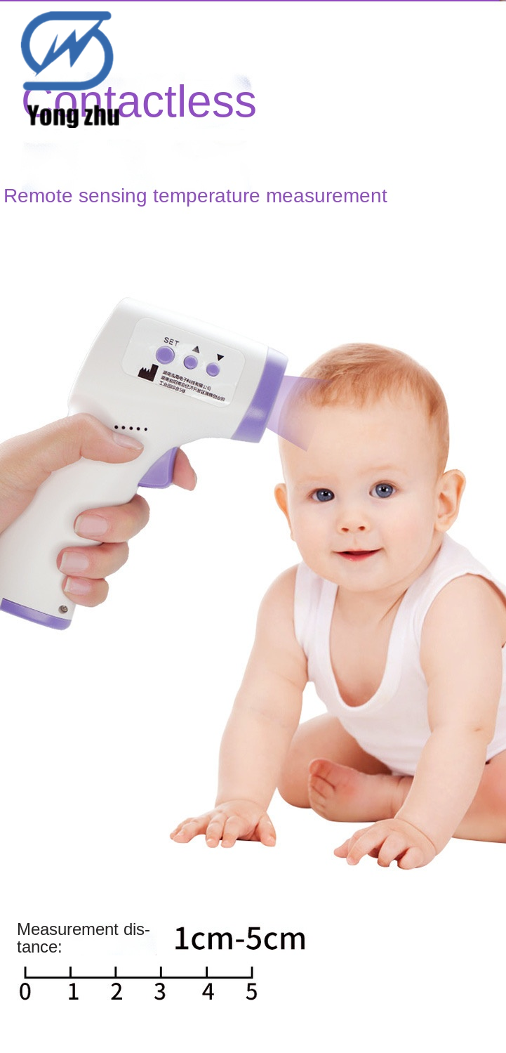 Baby Forehead Non-Contact Temperature Sensor Gun Meter Digital LED Infrared Electric Clinical Thermometer Children Adult