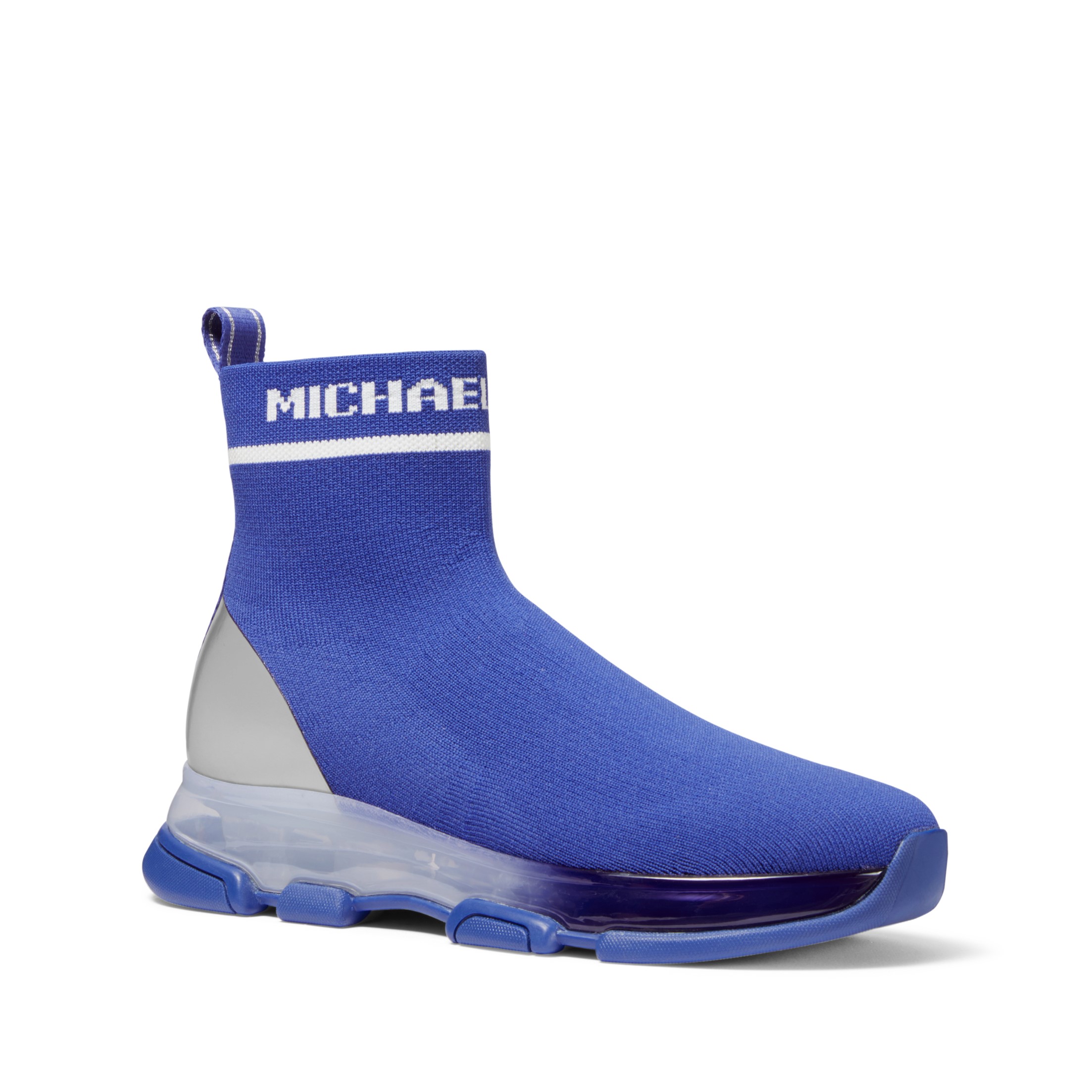 MICHAEL KORS WOMENS Kendra Reflective Stretch Knit Sock Sneaker