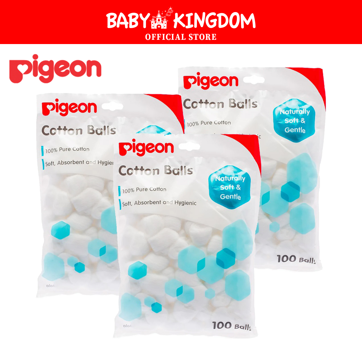 Pigeon Cotton Balls (3packs/ 4packs / 6 packs/ 10packs/ 12packs/ 24 packs)(Promo)