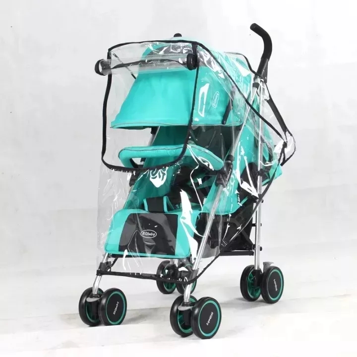 [SG Ready Stock]Baby Stroller Accessories Zipper Type Waterproof Rain Cover Transparent Windproof Dust Cover Baby Stroller Raincoat Pram Jogger Accessories