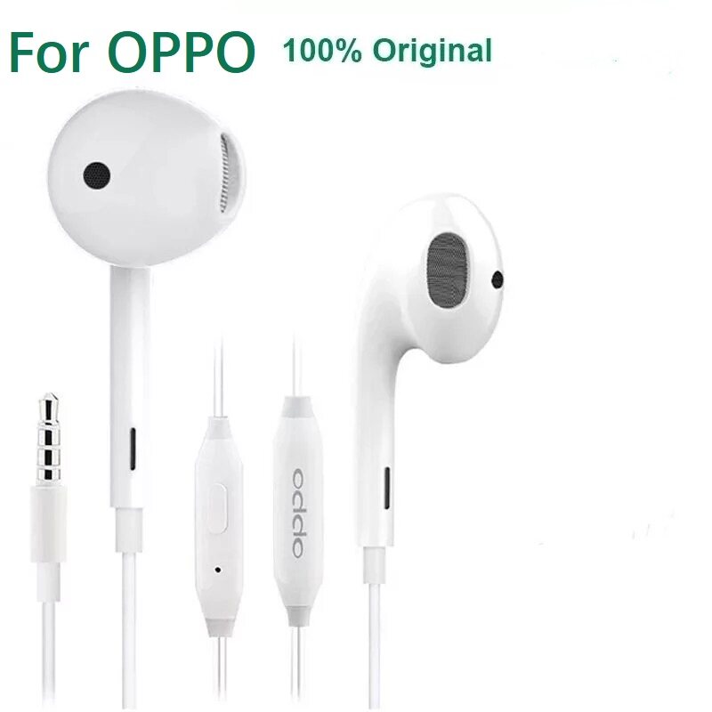 【Trail Blazers】Original In-Ear headphone for OPPO R11 Headsets with 3.5mm Plug Wire Controller earphone for Xiaomi Huawei OPPO R15 OPPO Find X F7 F9 OPPO R17