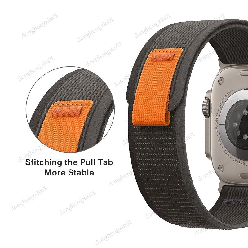 Trail Loop Band for Apple Watch Ultra 49mm 45mm 44mm 42mm 41mm 40mm 38mm Nylon Strap iWatch Bracelet Ultra 8/7/6/5/4/3/2/1/SE