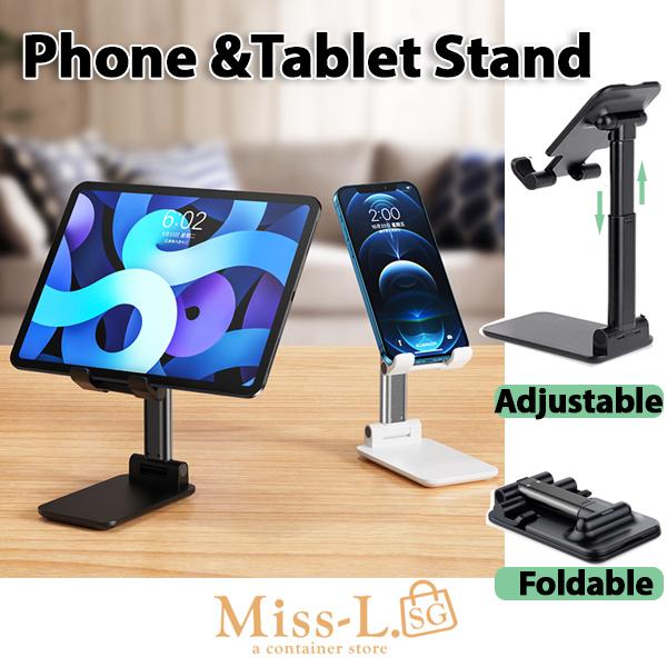 COOBOWE-Universal Phone &Tablet Stand Foldable Angle Adjustable Desk Phone Holder iPad Stand Tablet Stand Handphone Stand Mobile Phone Holder